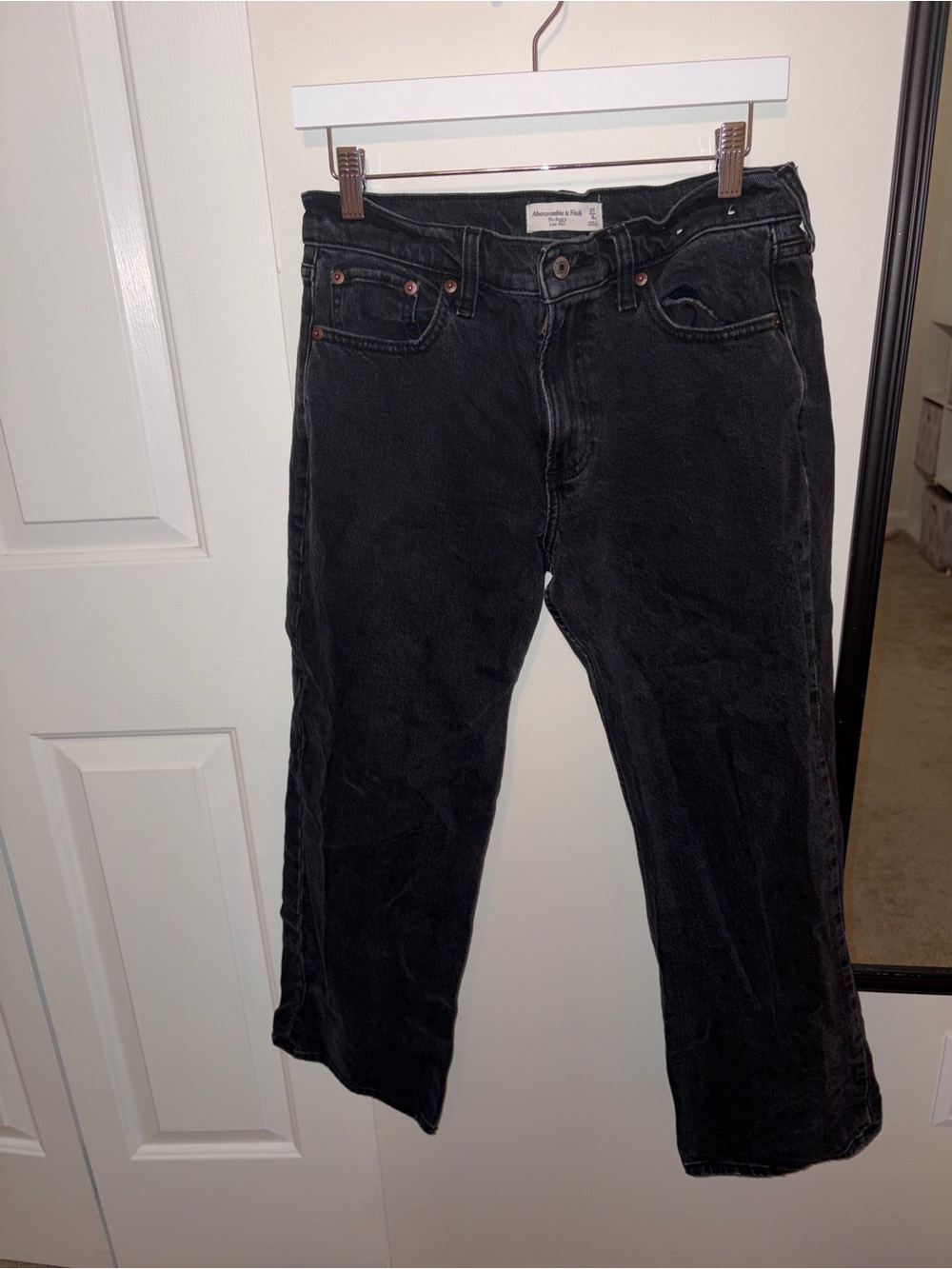 Abercrombie Black Jeans - extra short length low rise